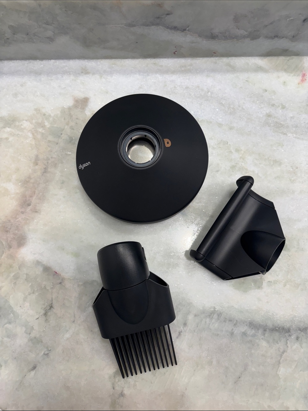 Dyson Black Hairdryer Attachments Set - Black